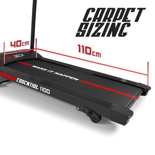 Tapis roulant elettrico 1100w 1,5hp fitness richiudibile con speakers e mp3