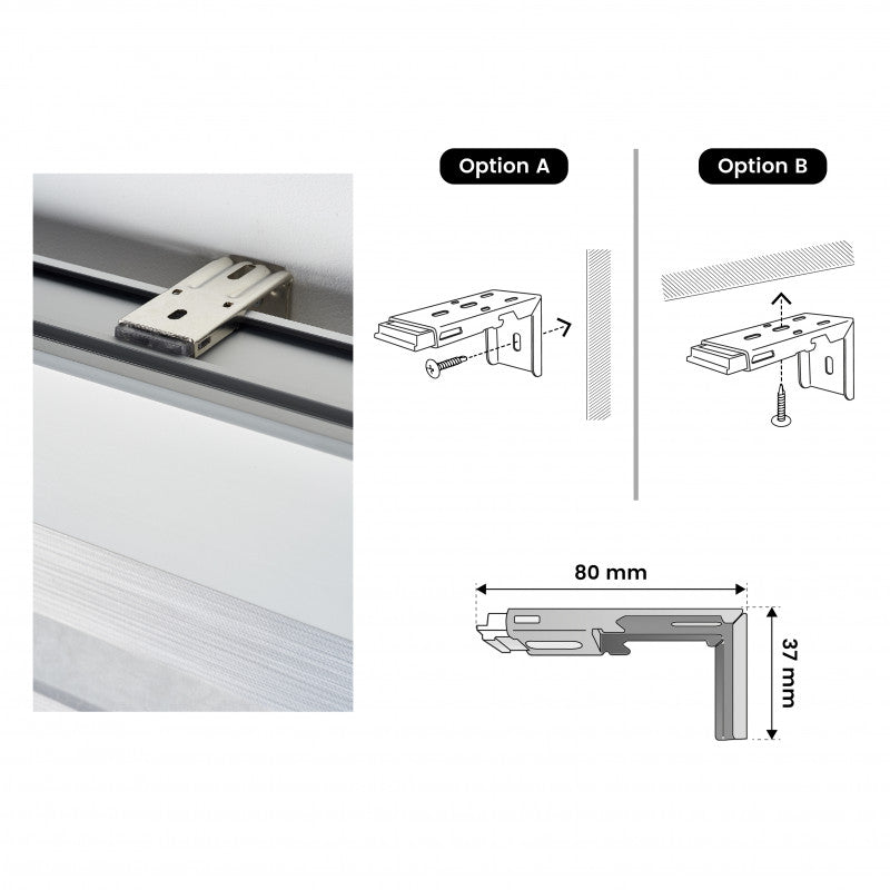 Tenda motorizzata notte e giorno Tende a rullo premium con motore e telecomando, batteria e finiture alluminio Tessuto garzato Grigio 100x250