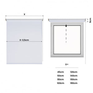 Tenda oscurante Motorizzata Moon con Motore e Telecomando. Tende Motorizzate con batteria Oscuramento per finestre e porte Bianco 100 x 250cm