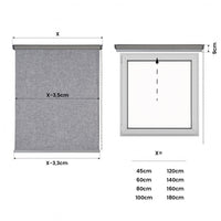 Tenda a rullo oscurante con Finiture Premium grigio 120 x 250 cm