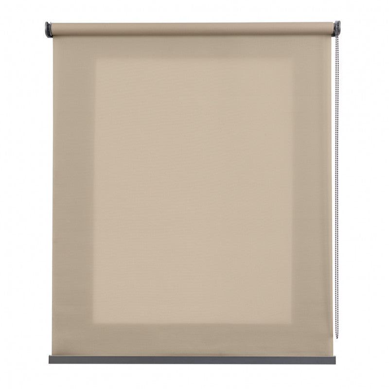 Tenda a rullo traslucida Premium con finitura metallizzata Beige 140x250 cm