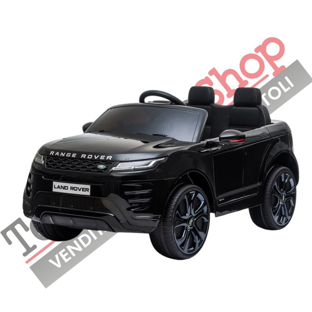 Auto Elettrica Macchina per Bambini LAND Rover EVOQUE 12V con Monitor 4 pollici Lettore Mp3 colore Nero