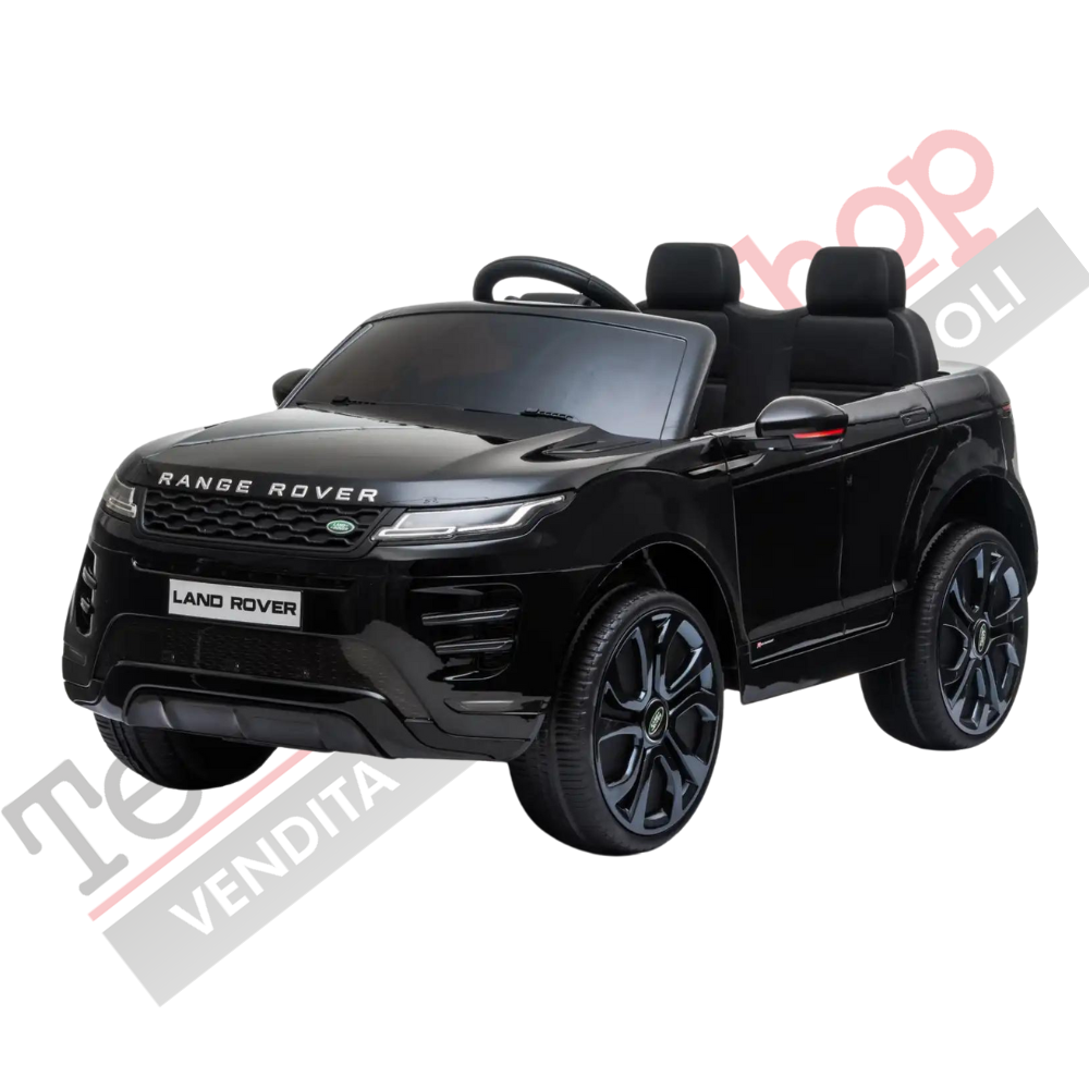 Auto Elettrica Macchina per Bambini LAND ROVER EVOQUE 12V con Monitor 4" Lettore Mp3 -Nero