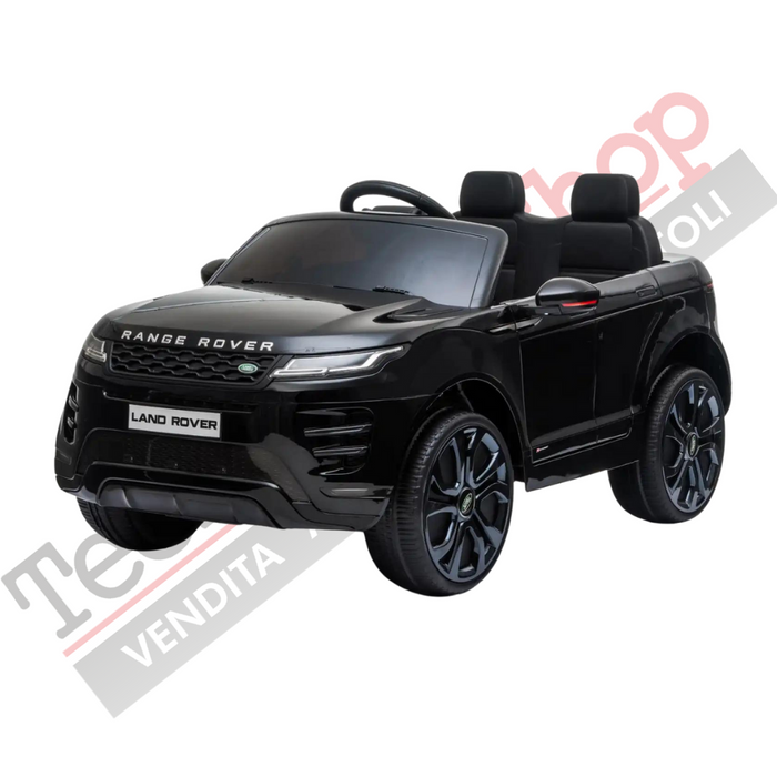 Auto Elettrica Macchina per Bambini LAND ROVER EVOQUE 12V con Monitor 4" Lettore Mp3 -Nero