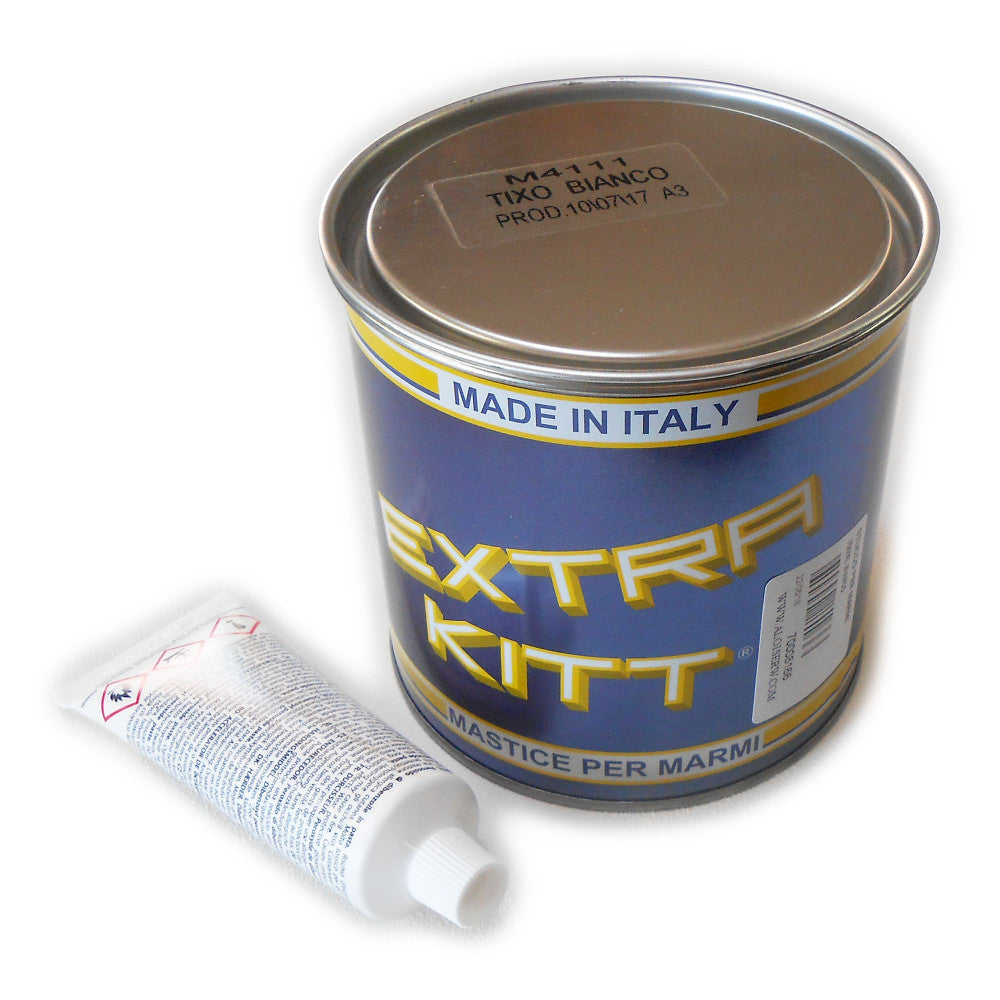 Extra kitt 750ml mastice stucco bianco per marmo