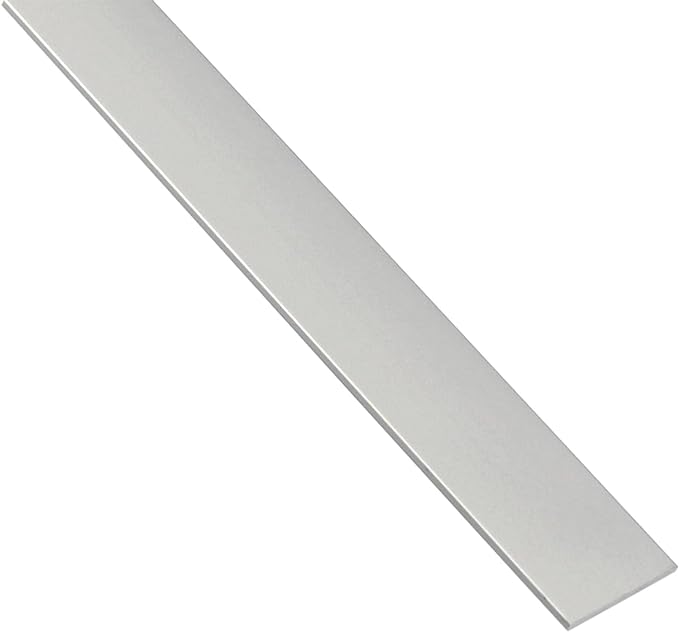 Peso Piatto Alluminio Marrone per Tende Lung barra 40cm, 2cm Largo, 2mm Spessore Profilo per Binari Strip LED Teloni PVC