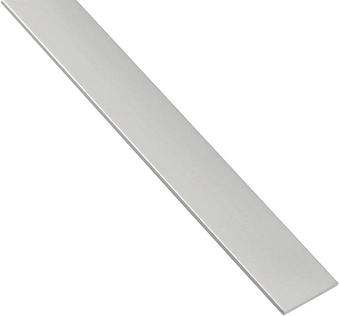 Peso Piatto Alluminio Bianco per Tende Lung barra 160cm, 3cm Largo, 2mm Spessore Profilo per Binari Strip LED Teloni PVC