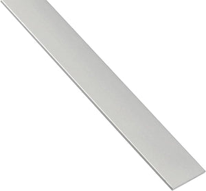 Peso Piatto Alluminio Marrone per Tende Lung barra 100cm 2cm Largo, 2mm Spessore Profilo per Binari Strip LED Teloni PVC