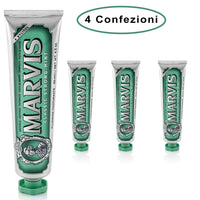 Marvis dentifricio cura delle gengive classic strong mint 4 confezioni da 85 ml