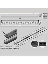 FALA 200 - Bruciatore/Inserto A Bioetanolo Da Incasso Con Contenitore Di Sicurezza 110 Cm / Capienza 9L