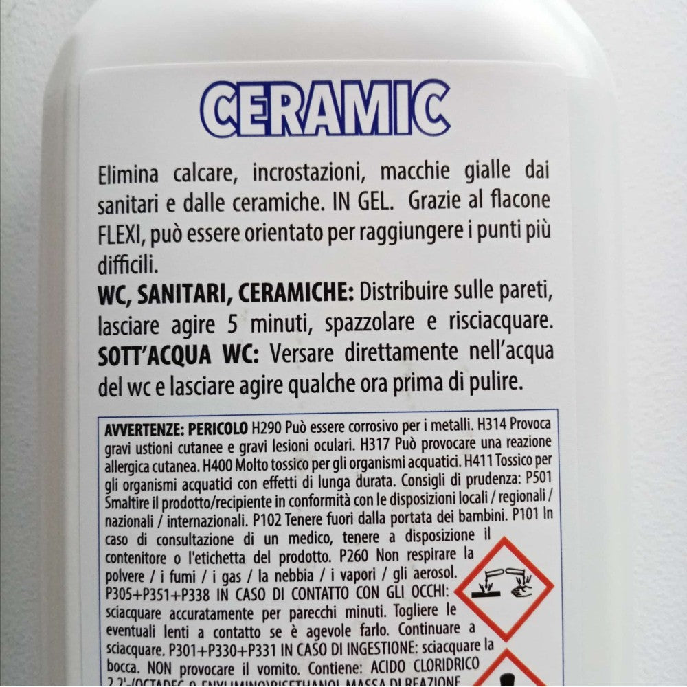 Faren ceramic 750ml disincrostante gel liquido per sanitari e ceramiche