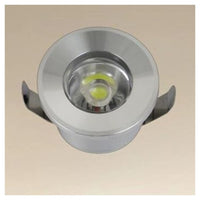 Trade Shop - Faretto 1w Led Incasso A Soffitto Ip20 Argento Mini Spot Segnapassi Luce Naturale 00250         