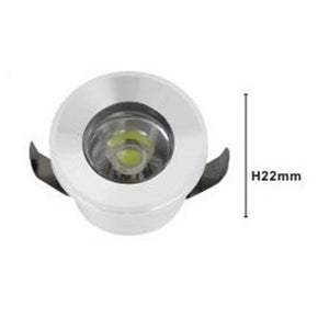 Trade Shop - Faretto 1w Led Incasso A Soffitto Ip20 Bianco Mini Spot Segnapassi Luce Fredda 00205         