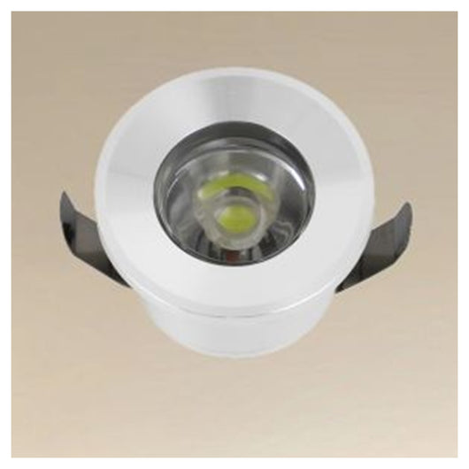 Trade Shop - Faretto 1w Led Incasso A Soffitto Ip20 Bianco Mini Spot Segnapassi Luce Naturale 00212         