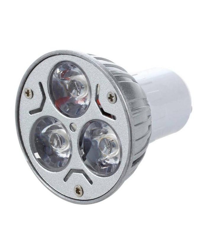 Faretto 3led High Power Luce Spot 3 W Gu10 Lampada Colorata Rossa Verde Blu 230v  -blu      -