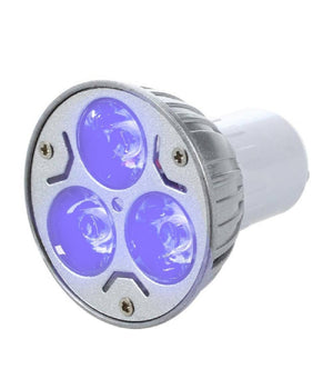 Faretto 3led High Power Luce Spot 3 W Gu10 Lampada Colorata Rossa Verde Blu 230v  -blu      -