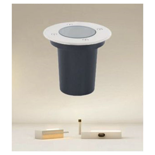 Trade Shop - Faretto Da Incasso Nero Lampadina Attacco Gu10 In Alluminio Acciaio ⌀120mm 33603         