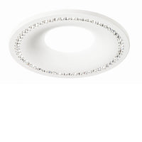 Faretto incasso alluminio gea led coralie 1 gfa190 led spot strass bianco opaco tondo interno gu10 ip20