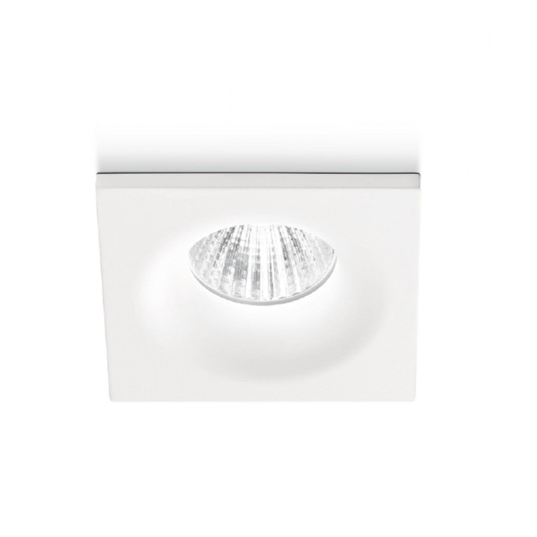 Faretto incasso alluminio vetro gea led gaia gfa851c led spot quadrato controsoffitto 4w 3000°k ip20