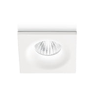 Faretto incasso alluminio vetro gea led gaia gfa851c led spot quadrato controsoffitto 4w 3000°k ip20