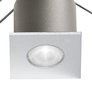 Faretto incasso bianco alluminio gea led gfa1092c led 3000k 230lm spot quadrato moderno led integrato