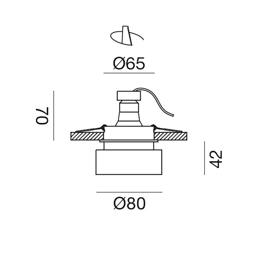 Faretto incasso bianco gea led gfa1210 gu10 led ip20 alluminio metacrilato lampada soffitto biemissione