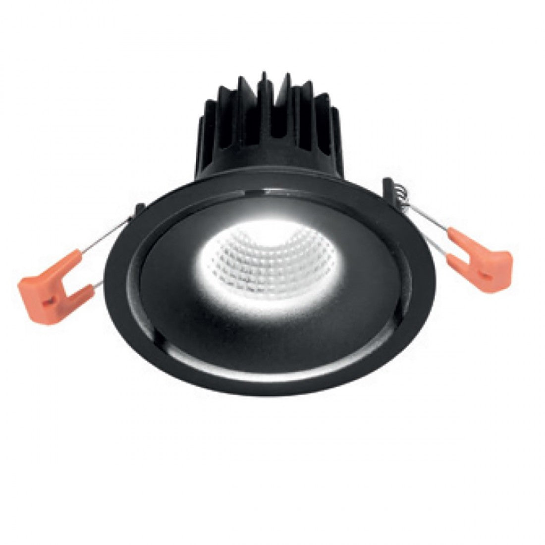 Faretto incasso gea led eden gfa1031n nero lampada soffitto moderna