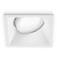 Faretto incasso gea led helios q gfa240 gu10 led ip20 orientabile alluminio spot direzionabile quadrato