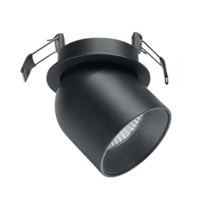 Faretto incasso gea led portia gfa442 nero lampada soffitto orientabile