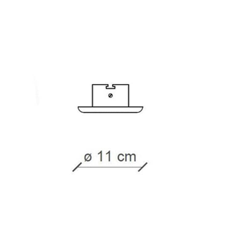 Faretto incasso led classico ferroluce pescara c481 gu10 ceramica spot, ceramica-gesso 08- dec- lob