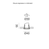 Faretto incasso moderno gea led ges2060c led alluminio spot