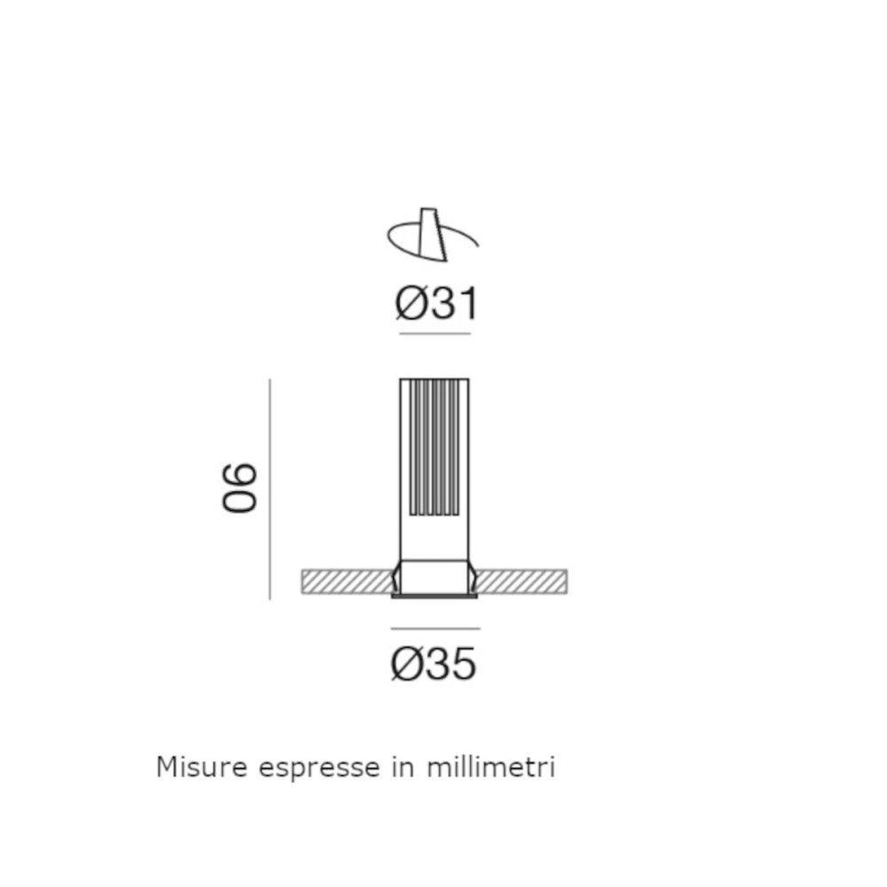 Faretto incasso moderno gea led gfa1410c led alluminio spot cartongesso soffitto