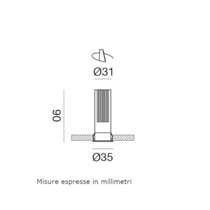 Faretto incasso moderno gea led gfa1410c led alluminio spot cartongesso soffitto