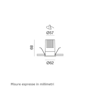 Faretto incasso moderno gea led gfa1415c led alluminio spot