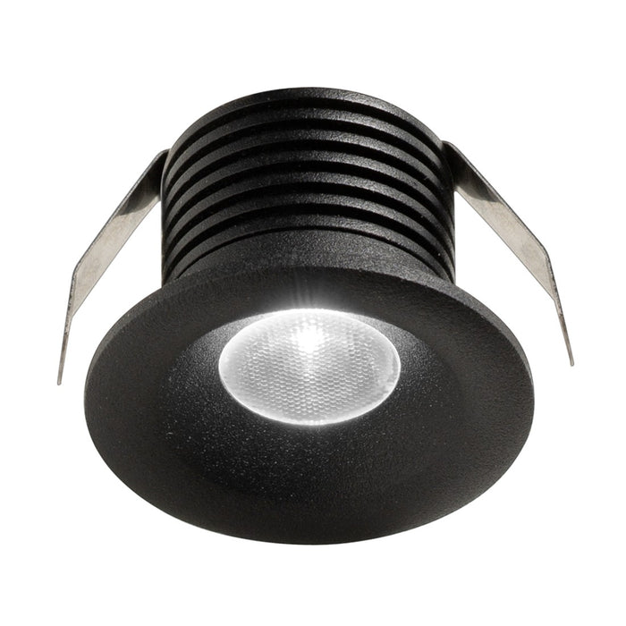 Faretto incasso nero alluminio gea led gfa1081c led 3000k 230lm spot tondo moderno led integrato