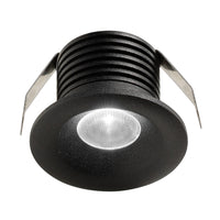 Faretto incasso nero alluminio gea led gfa1081n led 4000k 250lm spot tondo moderno led integrato