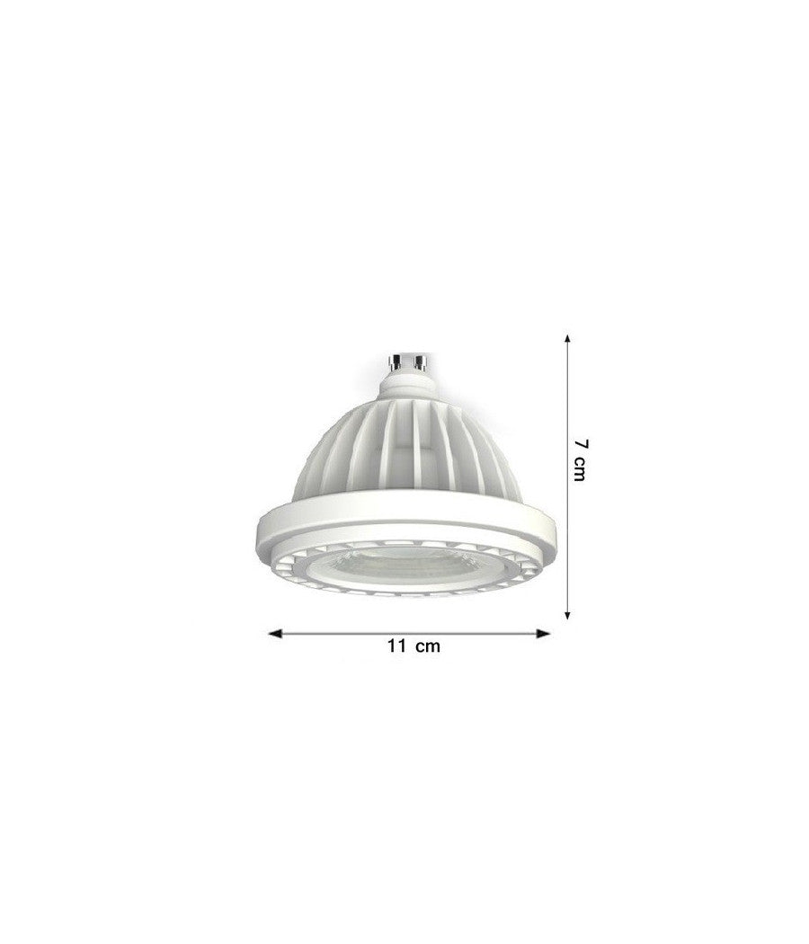 Faretto Lampada A Led Cob Gu10 20w Ar111 1800lumen Luce Calda Fredda Colore         