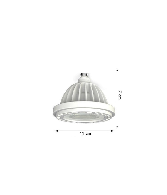 Faretto Lampada A Led Cob Gu10 20w Ar111 1800lumen Luce Calda Fredda Colore         