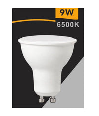 Faretto Lampadina Led 9 Watt Gu10 Luce Calda Naturale Fredda Opaco 220° Gu10-9w         