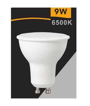 Faretto Lampadina Led 9 Watt Gu10 Luce Calda Naturale Fredda Opaco 220° Gu10-9w         