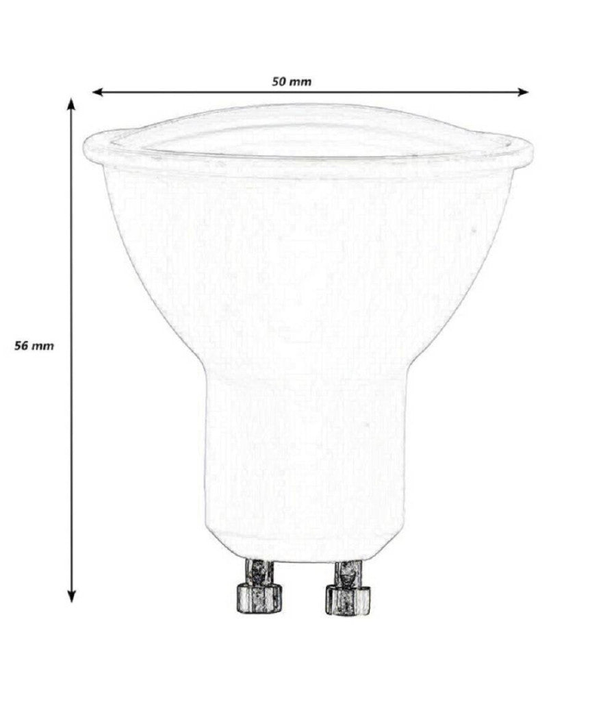 Faretto Lampadina Led 9 Watt Gu10 Luce Calda Naturale Fredda Opaco 220° Gu10-9w         