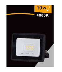 Faretto Led Faro 10 Watt 900 Lm Ip65 Nero Luce Fredda Naturale Calda Ek02-10w-n         