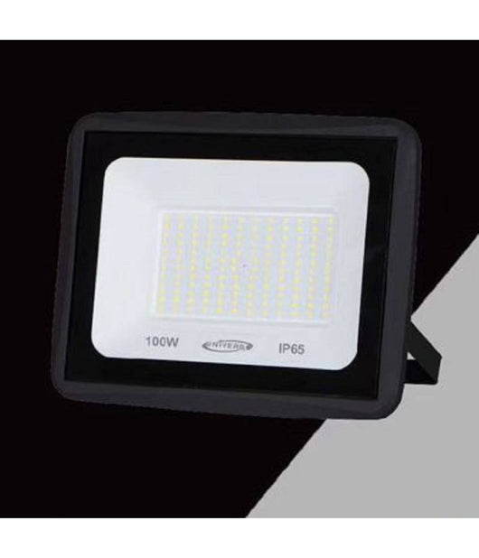 Faretto Led Faro 100watt 9000lm Ip65 Nero Luce Calda Naturale Fredda Ek02-100w-n         