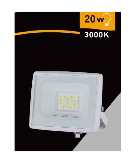 Faretto Led Faro 20 W 1800 Lm Ip65 Bianco Luce Calda Naturale Fredda Ek02-20w-b         