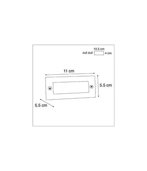 Faretto Luce Led 1w Segnapasso Segnapassi Calpestabile Esterno Interno         