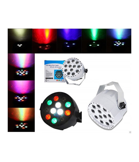 Faretto Proiettore Effetto Luce Dmx 512 Flat Par Light Rgbw 12 Led 30w         