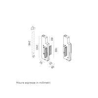 Faretto segnapasso gea led gfa1580 led alluminio incasso parete cartongesso