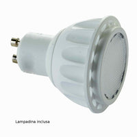 Faretto spot moderno illuminando pino 1 led lampada parete soffitto metallo cromato orientabile interno gu10 7w 3000°k