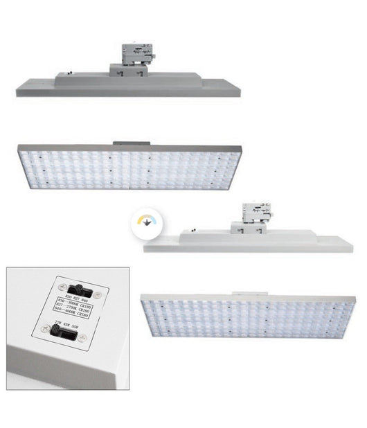 Faretto Track Led Cct 72w Binario Trifase 3in1 Dimmerabile 3 Temperature Luce 230v         