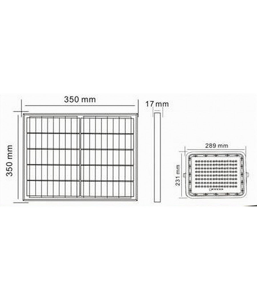 Faro Faretto Pannello Solare 200 W Luce Fredda 6500k Ip65 Telecomando S12a-200w         